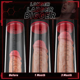 9 Vibrating 9 Sucking Transparent Penis Enlargement Pump - Sexdoll.Sex